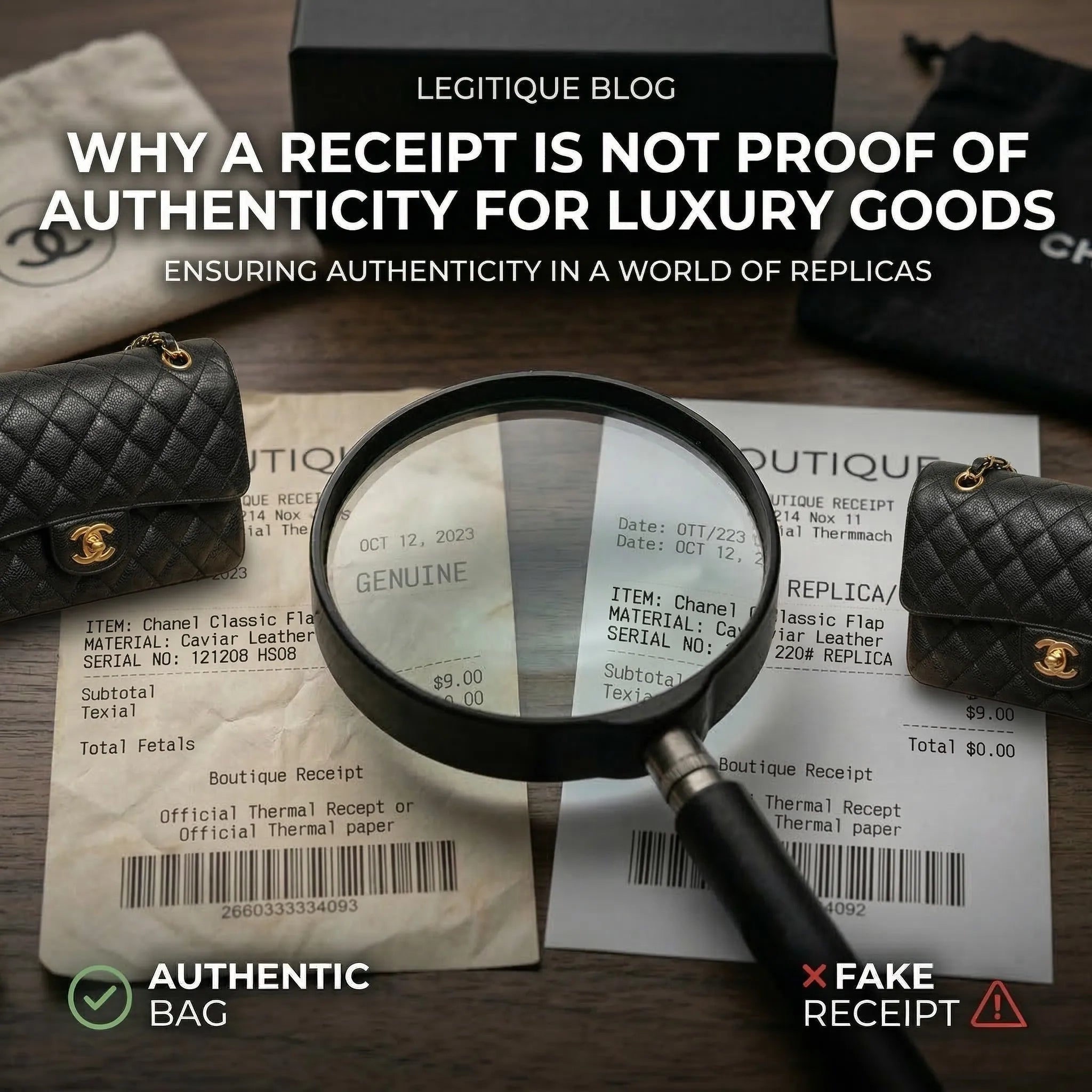 Why a Receipt Is Not Proof of Authenticity for Luxury Goods – Legitique