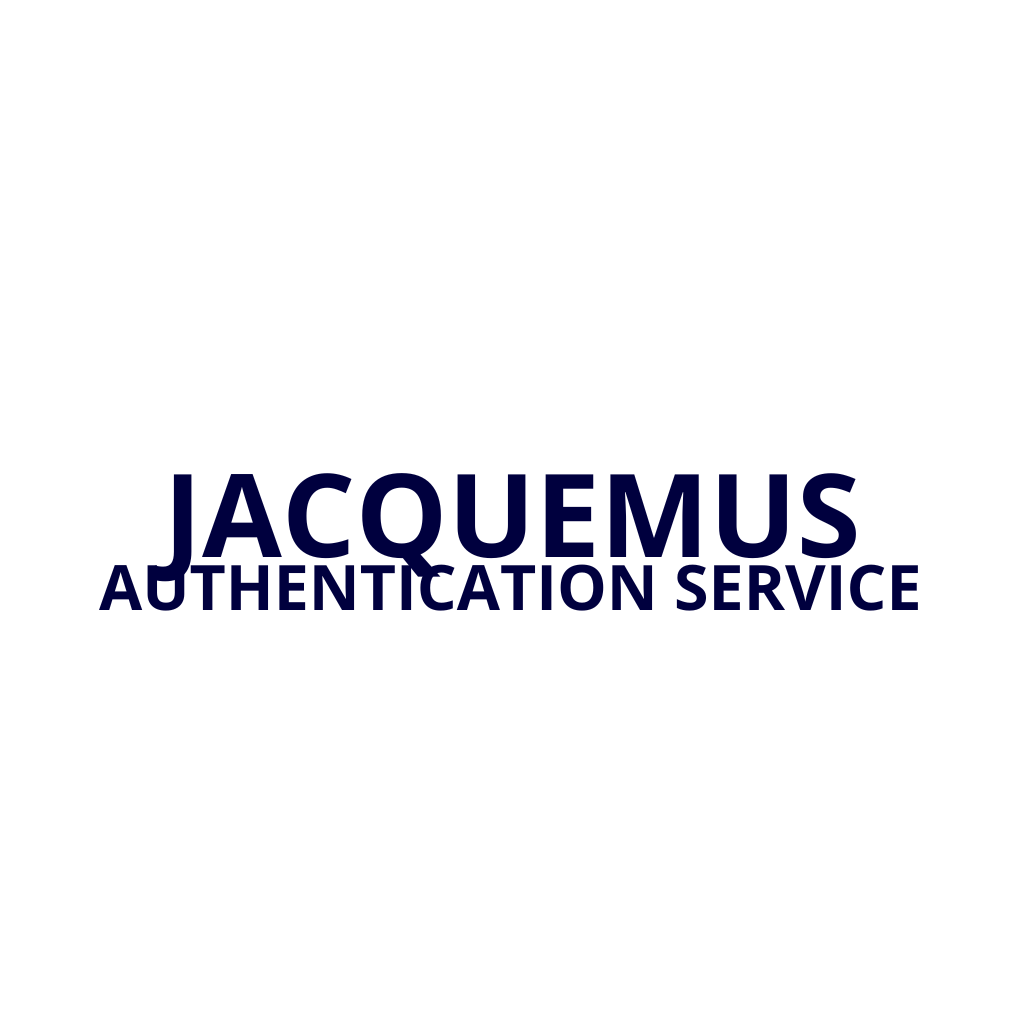 JACQUEMUS Authentication service