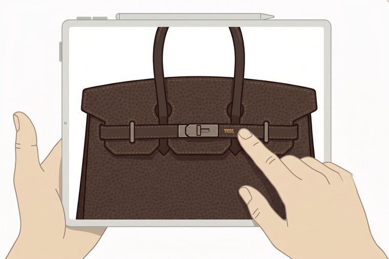 Step 2: Boaz reviewing a luxury item
