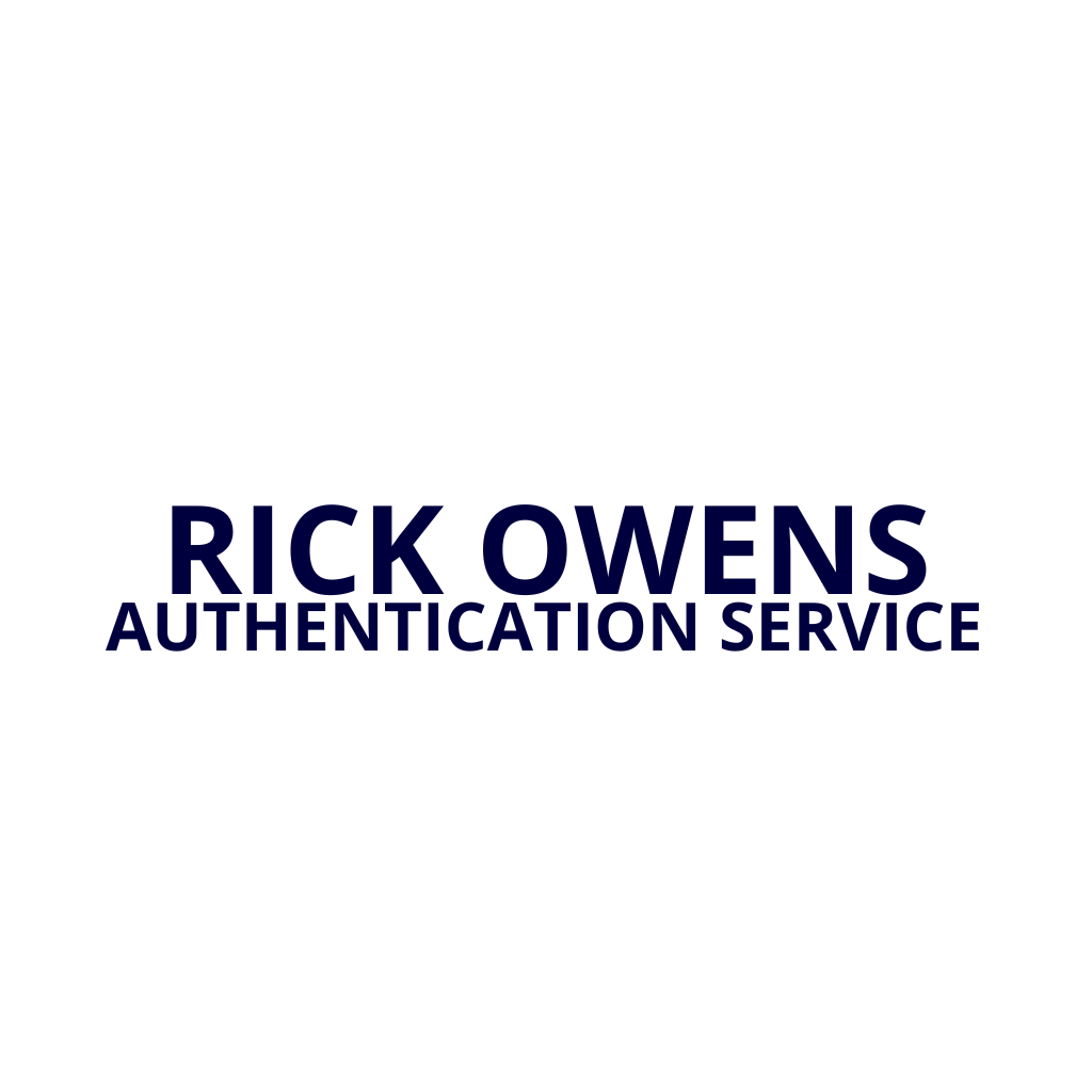 Rick Owens Authentication Service