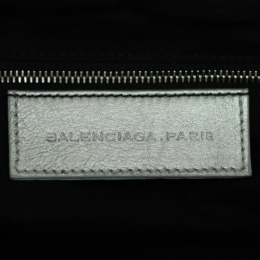 Balenciaga interior label close-up during authentication